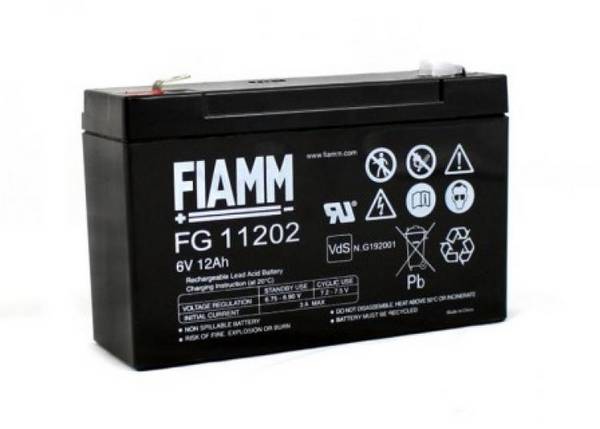 BATTERIA FIAMM FG11202 6V 12Ah