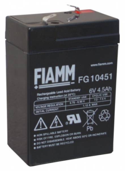 BATTERIA FIAMM FG10451 6V 4,5Ah-0