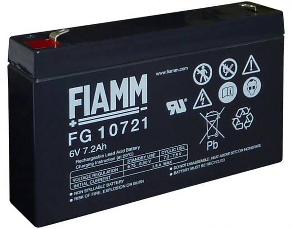BATTERIA FIAMM FG10721 6V 7,2Ah
