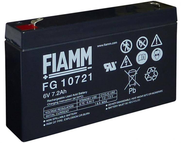 BATTERIA FIAMM FG10721 6V 7,2Ah-0