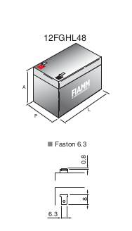 BATTERIA FIAMM 12FGHL48 Scarica Rapida 12V 12Ah-1