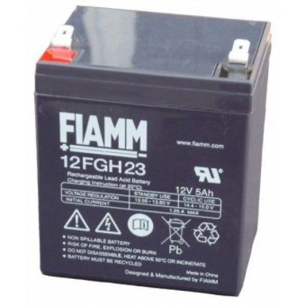 Batteria FIAMM 12FGH23 (EX FGH20502) Scarica Rapida 12V 5,0Ah