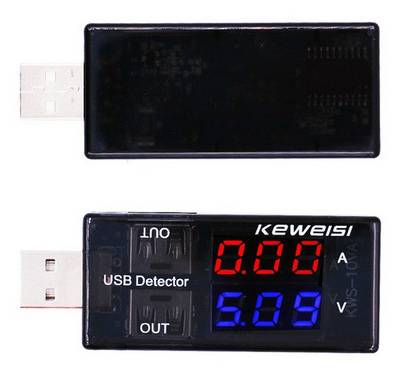 Tester Volt-Ampere porta USB