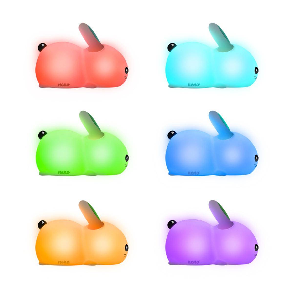 Lampada Notturna Da Comodino Colorata Infanzia Rgb Idea Regalo Bimbi Bambini-2