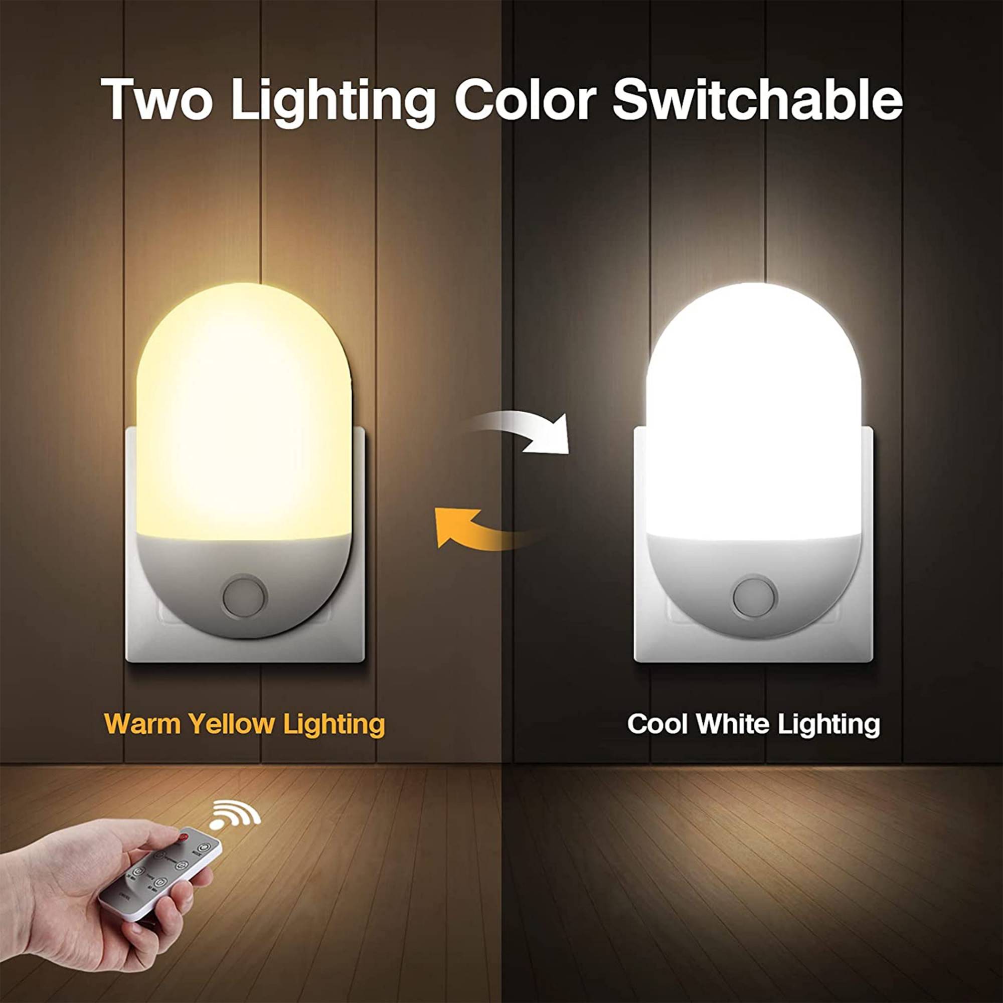 Luce Notturna A Led Dimmerabile Con Telecomando Caldo/freddo Timer-2