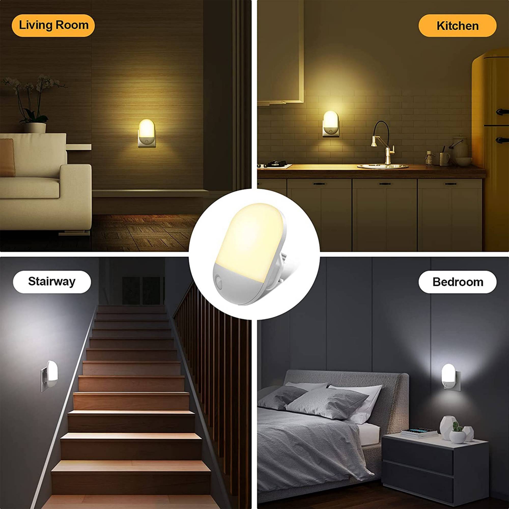 Luce Notturna A Led Dimmerabile Con Telecomando Caldo/freddo Timer-3