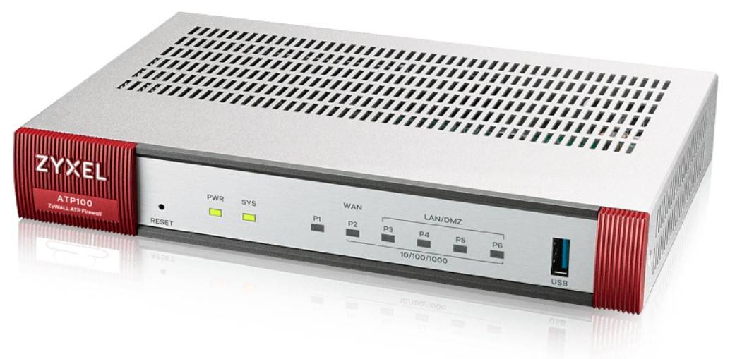 FIREWALL ZYXEL ATP100 1xWAN, 3xLAN/DMZ. VPN:40IPSEC/L2TP, 30 SSL-INCLUDE 1 ANNO NEBULA PRO Consigliato x 15 utenti-1