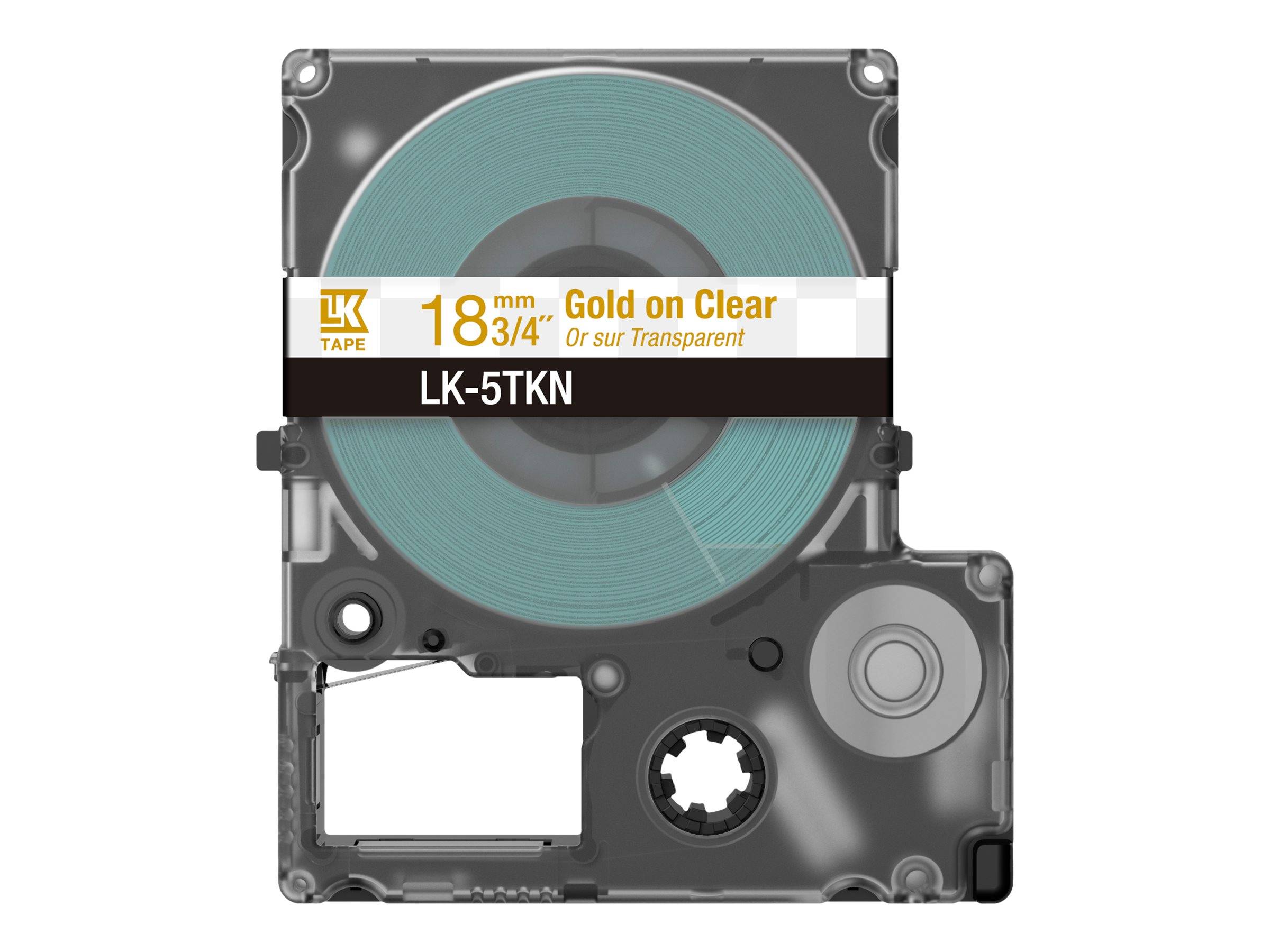 Epson LabelWorks LK-5TKN - Metallic - gold auf durchsichtig - Rolle (1,8 cm x 9 m)-2