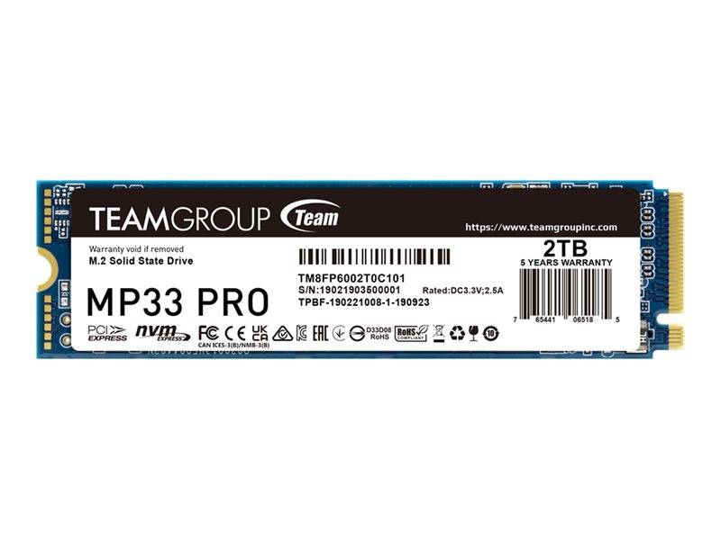 Team Group MP33 PRO M.2 2000 GB PCI Express 3.0 NVMe (Team Group M2 Gen3x4 MP33 2 TB)-0