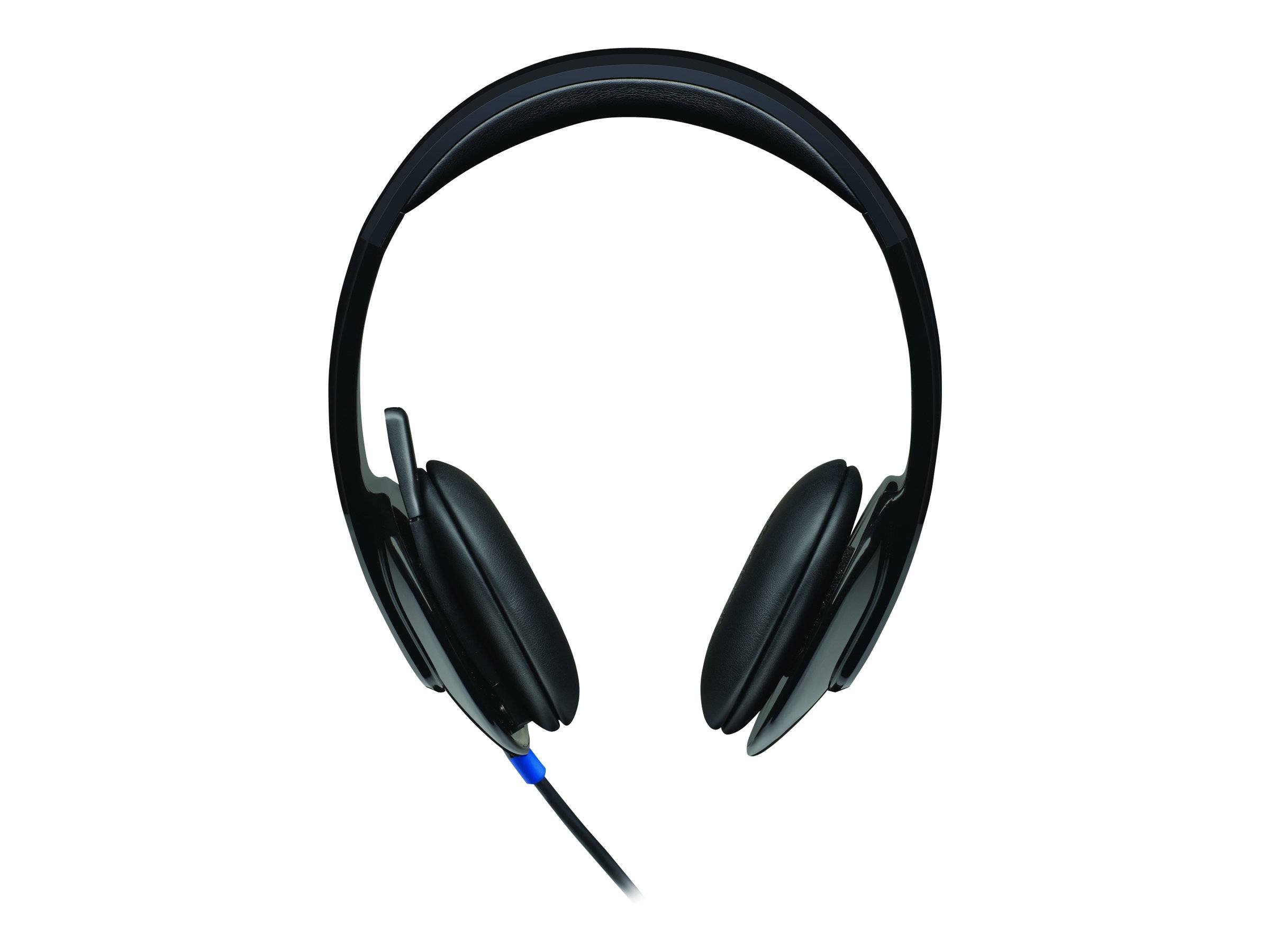 Logitech H540 USB Computer Headset Kopfhörer Kabelgebunden Kopfband Büro/Callcenter Schwarz (981-000510)-0