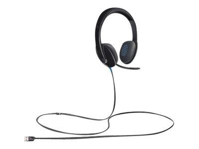 Logitech H540 USB Computer Headset Kopfhörer Kabelgebunden Kopfband Büro/Callcenter Schwarz (981-000510)-1