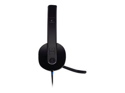 Logitech H540 USB Computer Headset Kopfhörer Kabelgebunden Kopfband Büro/Callcenter Schwarz (981-000510)-4