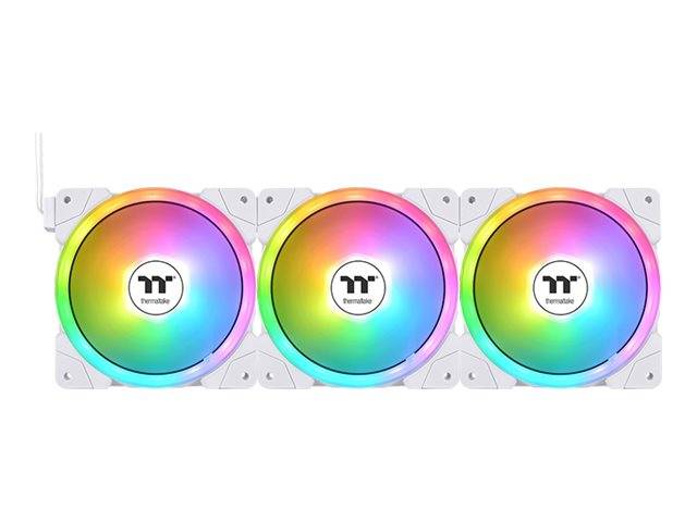 Thermaltake swafan ex12 argb ventola di raffreddamento per pc tt 120mm 3 fan pack premium white edition-0
