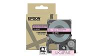 Epson LabelWorks LK-4PAS - Soft Pink/Gray - Rolle (1,2 cm) 1 Kassette(n) Band - für LabelWorks LW-C410, LW-C610-4