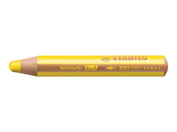 STABILO woody 3 in 1 Giallo 1 pz