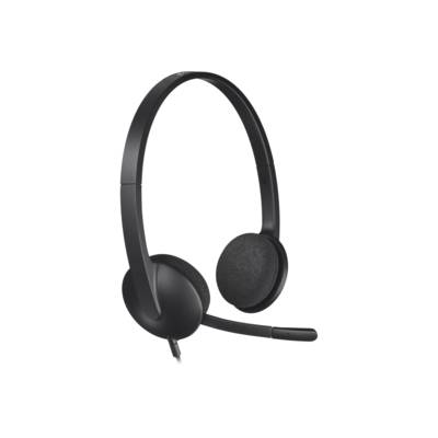 Logitech 981-000507 Cuffie On Ear via cavo Stereo Nero Riduzione del rumore del microfono headset con microfono Computer-0