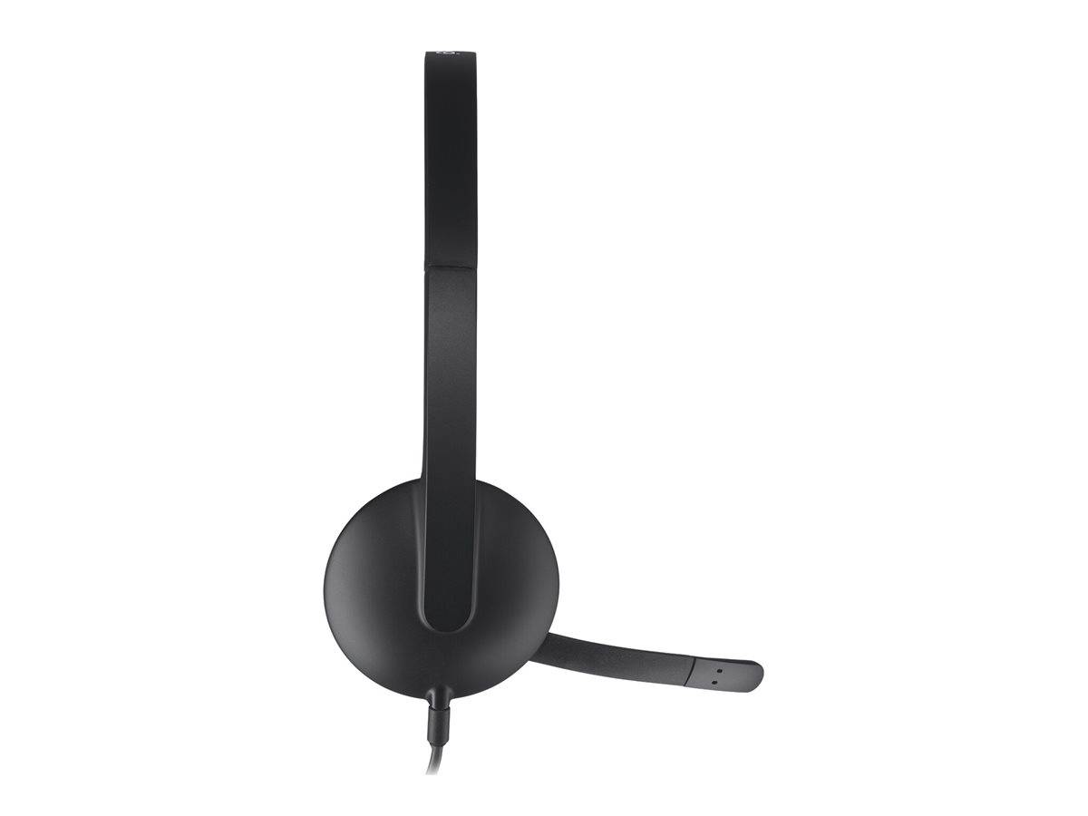 Logitech 981-000507 Cuffie On Ear via cavo Stereo Nero Riduzione del rumore del microfono headset con microfono Computer-2