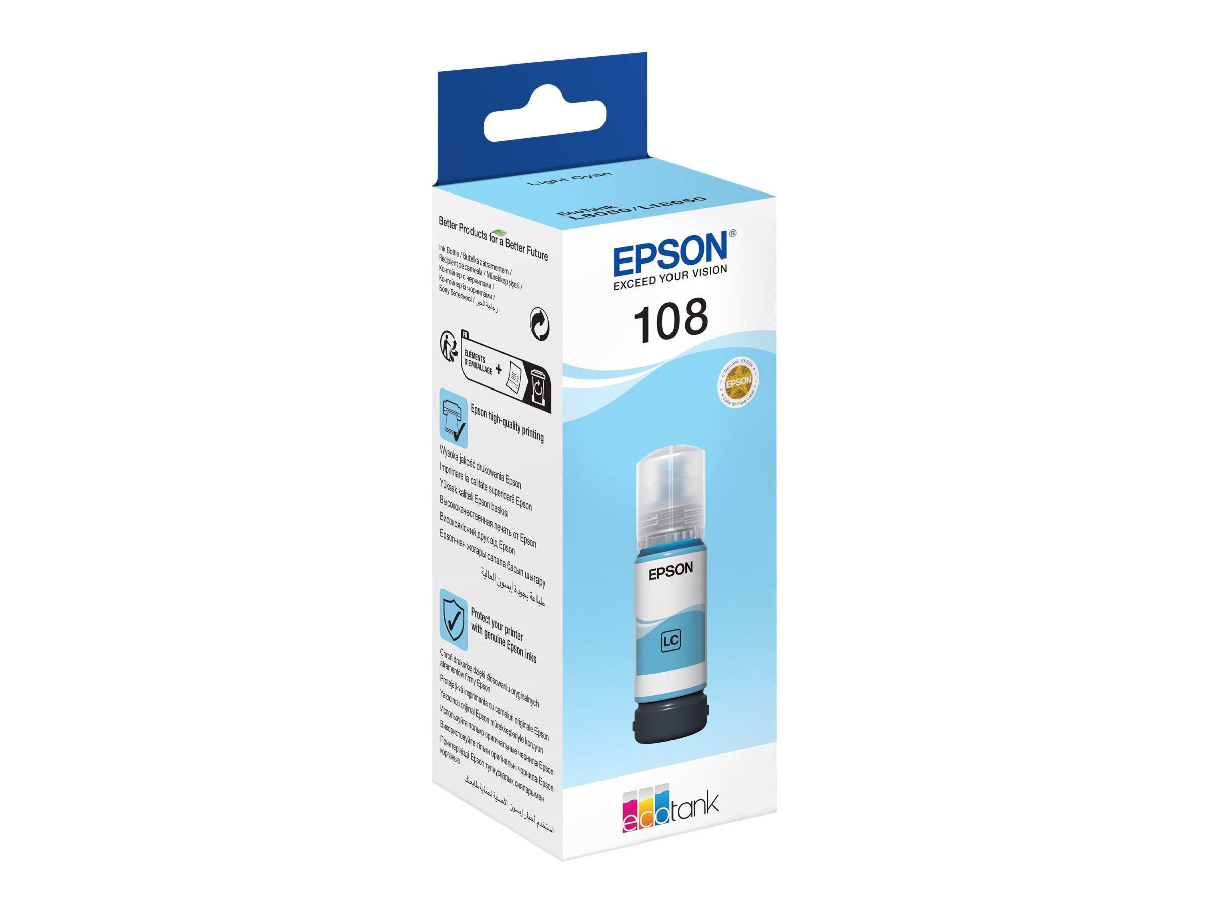 Epson EcoTank 107 - 70 ml - hell Cyan - original-0