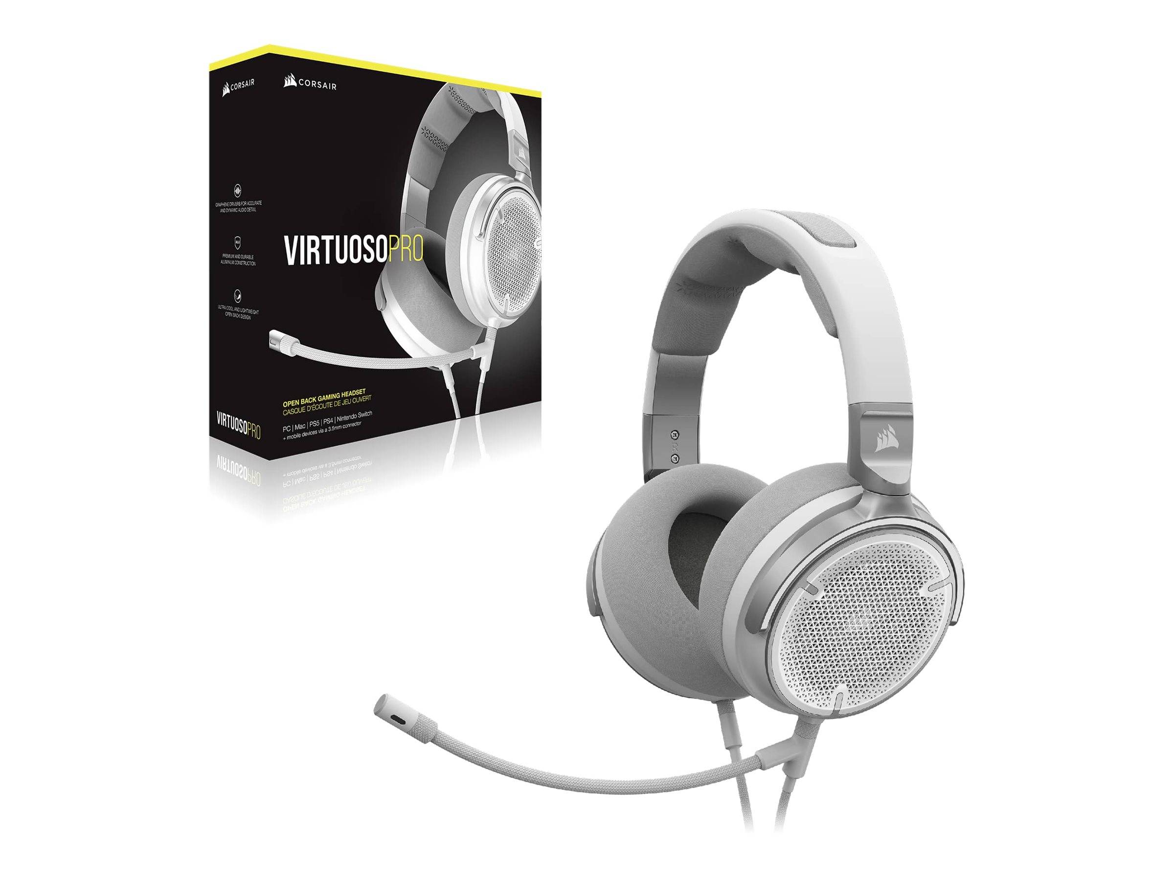 Corsair VIRTUOSO PRO Auricolare Cablato A Padiglione Gaming Bianco (CORSAIR Gaming Virtuoso PRO - headset)-0