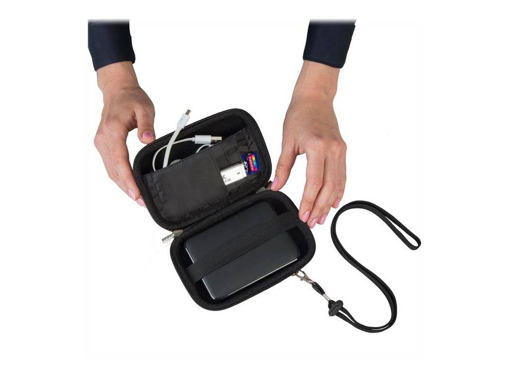 Rivacase 9101 10,9 cm (4.3" ) Mantelhülle Schwarz Polyester - Polyurethan (9101_BLACK)-2
