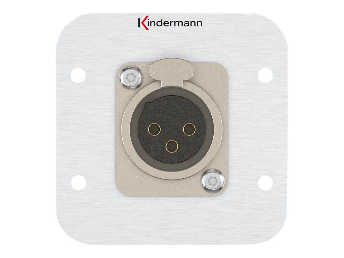 Kindermann XLR 3 pin 7441-412 54x54 con presa di-0