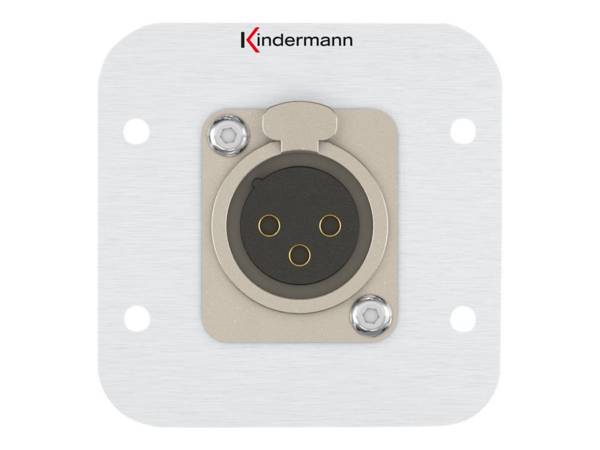 Kindermann XLR 3 pin 7441-412 54x54 con presa di