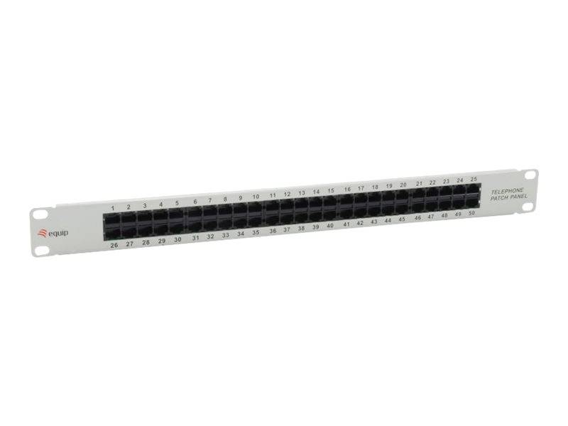 equip Pro ISDN - Patch Panel - RJ-45 X 50 - Hellgrau - 1U - 48,3 cm (19") (125297)-0