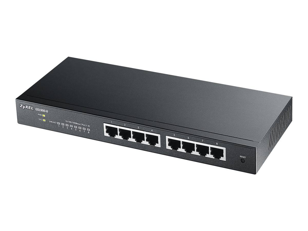 ZYXEL GS1900-8-EU0102F SWITCH 8P GIGABIT MANAGED SUP IPV6 VLAN-0