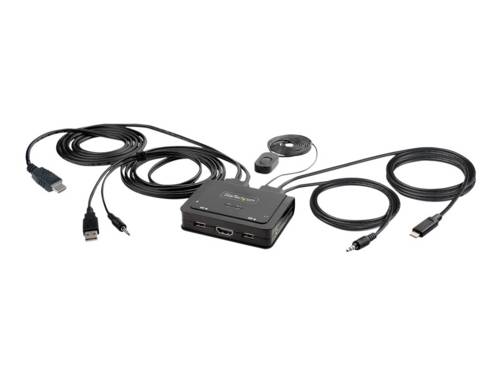 StarTech.com C2-H46-UAC-CBL-KVM switch per keyboard-video-mouse (kvm) Nero