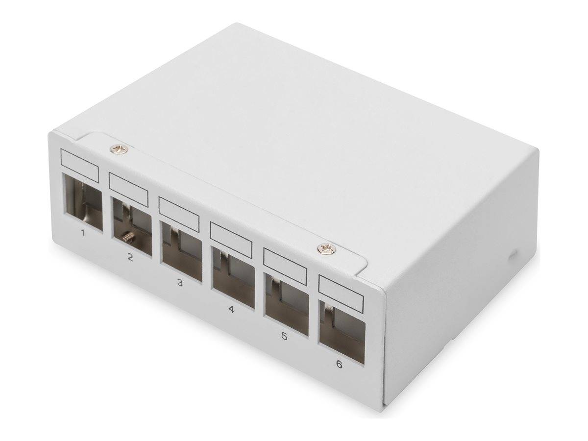 Digitus Pannello patch modulare da tavolo, schermato, a 6 porte (6-PORT MODULAR PATCH PANEL)-1