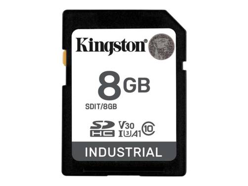 Kingston Industrial Scheda SD  8 GB A1 Application Performance Class, v30 Video Speed Class, UHS-I U3, Class 10