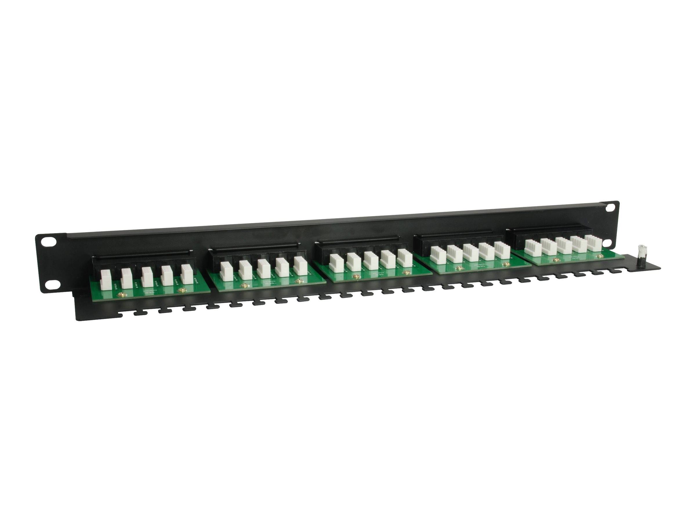 equip Pro ISDN - Patch Panel - RJ-45 X 25 - Schwarz - 1U - 48,3 cm (19") (125298)-1