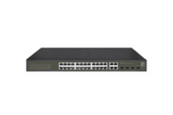 Levelone ges-2128 switch di rete gestito l2 gigabit ethernet (10/100/1000) nero
