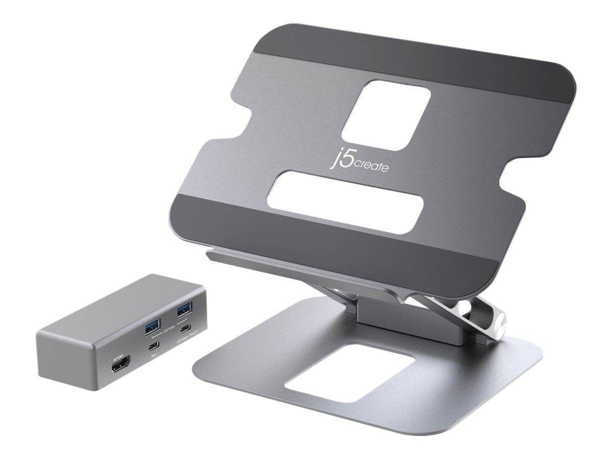 j5create JTS327-N Supporto per docking station 4K multiangolo (MULTI-ANGLE 4K DOCKING STAND - )-1