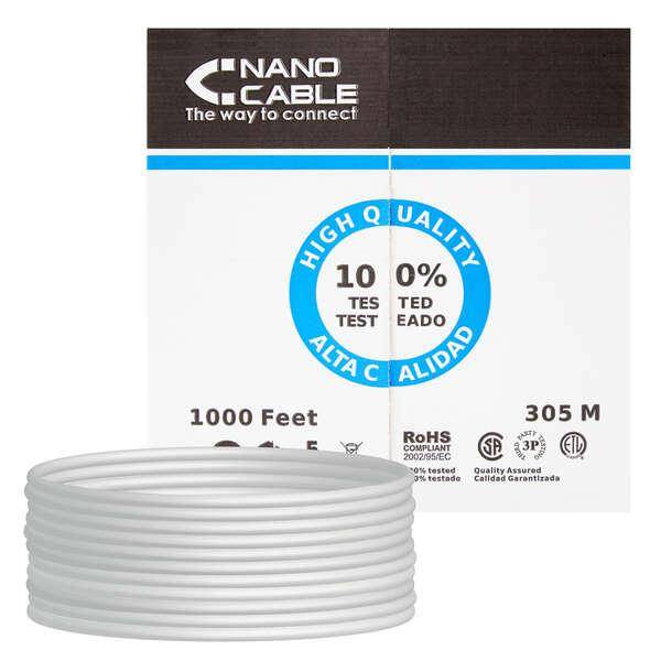 Nanocable 10.20.0504 cavo di rete Grigio 305 m Cat6e U/UTP (UTP)-0