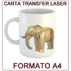 CARTA TRANSFER A4 - PER MATERIALI RIGIDI - PER STAMPANTE LASER - 5 FOGLI-0