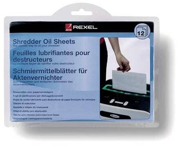 Rexel 2101948 Shredder Lubricant Sheets 12pk-0