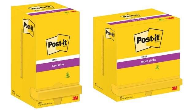 Post-it Notes 655-S 3M - 76x127 mm - 7100290188 (Giallo Oro Conf. 12)-2