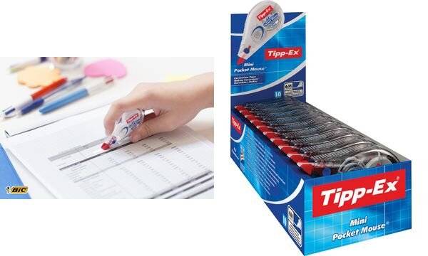 BIC 812878 nastro di correzione 5 m Bianco 10 pz-1