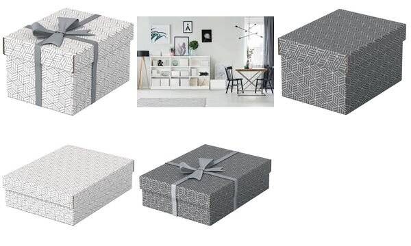Scatole di archiviazione usa e getta Home 6.5 L - 20,0 x 25,5 x 15,0 cm bianco-3