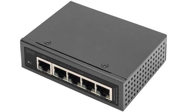 Digitus Extender industriale 5 porte Gigabit PoE-4