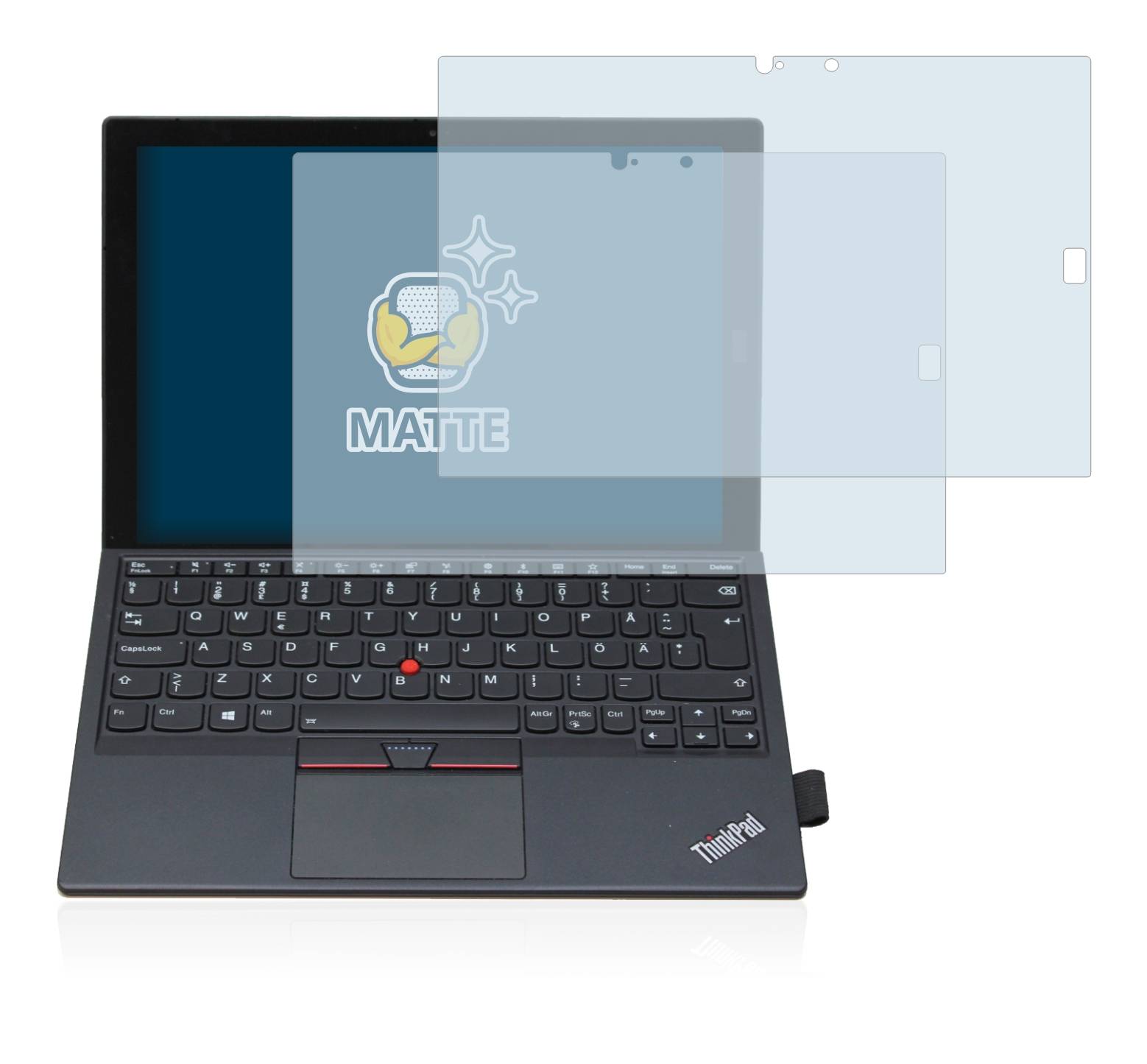 2 X Pellicola Opaca Antiriflesso Compatibile Con Lenovo Thinkpad X1 Tablet Gen 2-2