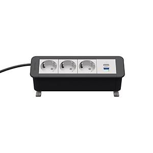 Kindermann CP Office desk 4-f 3xSt 1xUSB PD (7550000233)-0