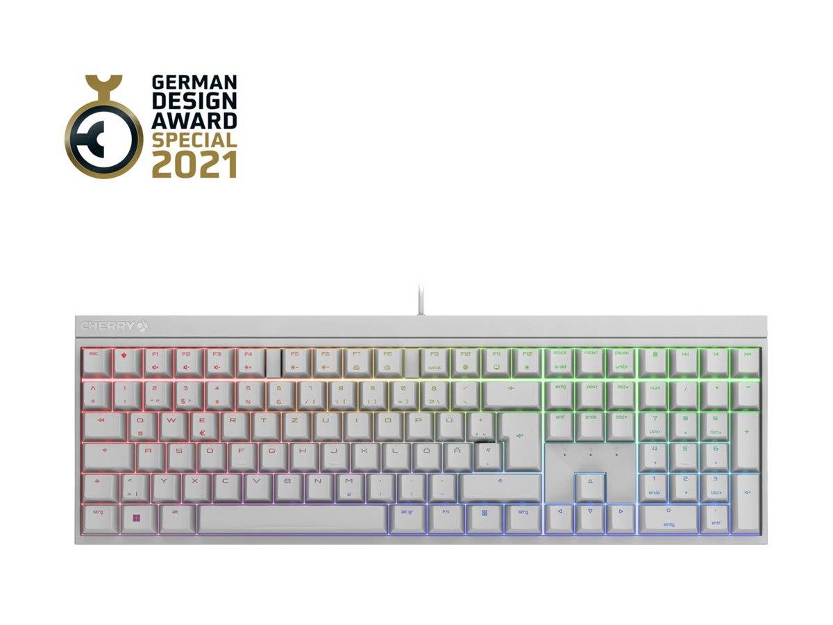 CHERRY MX 2.0S RGB tastiera USB QWERTZ Tedesco Bianco-0