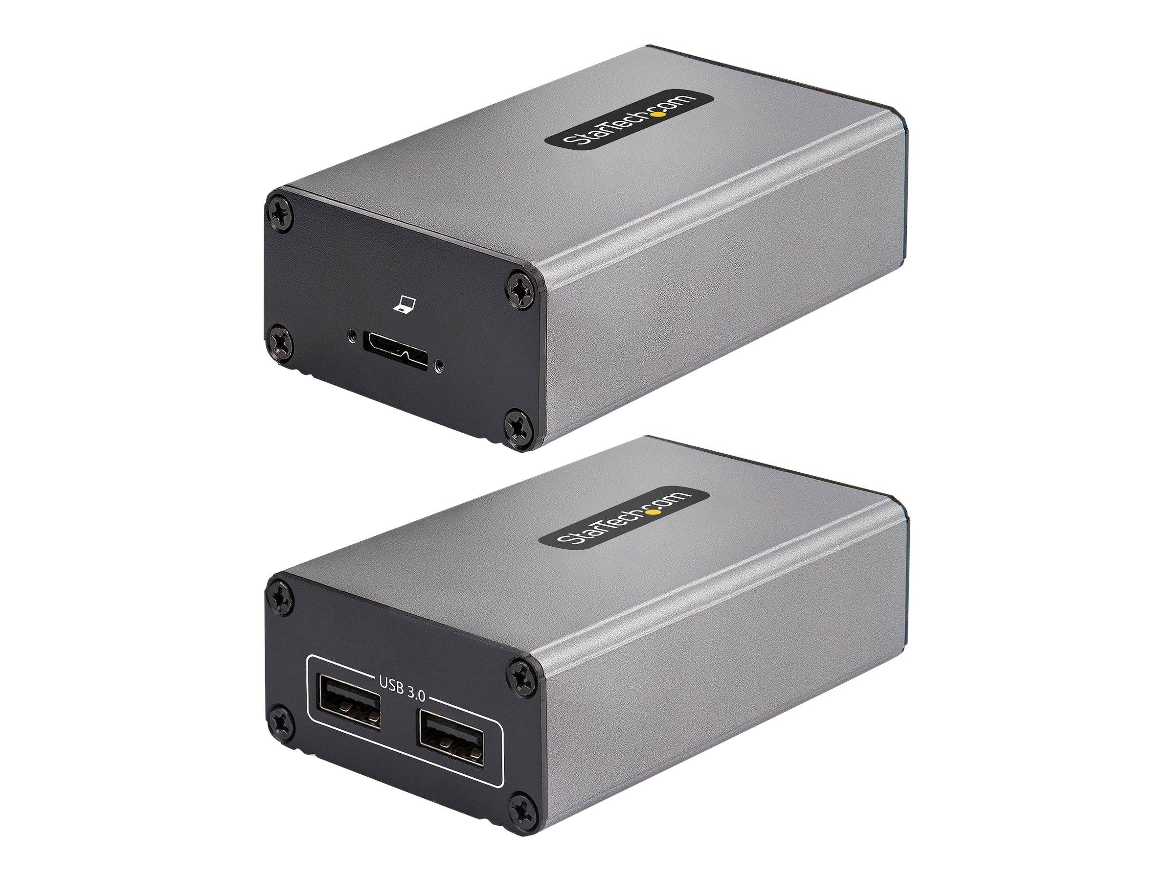 StarTech.com Extender USB 3.0 a 2 Porte su Fibra Multimodale OM3 - LC/LC - Hub 2x USB-A 5Gbps - Resistente E-0