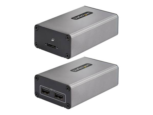 StarTech.com Extender USB 3.0 a 2 Porte su Fibra Multimodale OM3 - LC/LC - Hub 2x USB-A 5Gbps - Resistente E
