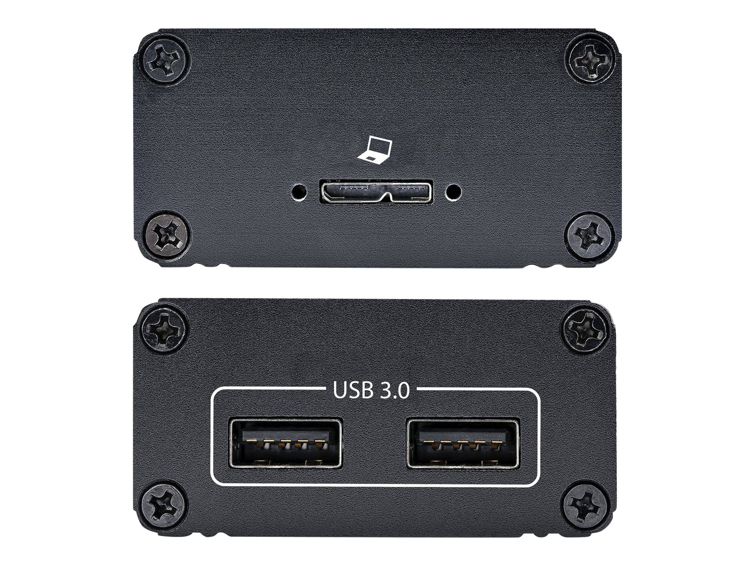 StarTech.com Extender USB 3.0 a 2 Porte su Fibra Multimodale OM3 - LC/LC - Hub 2x USB-A 5Gbps - Resistente E-3