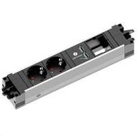 BACHMANN STEP ALU 2xCEE7/3 1xCM 1xUSB Caricatore GST18-1