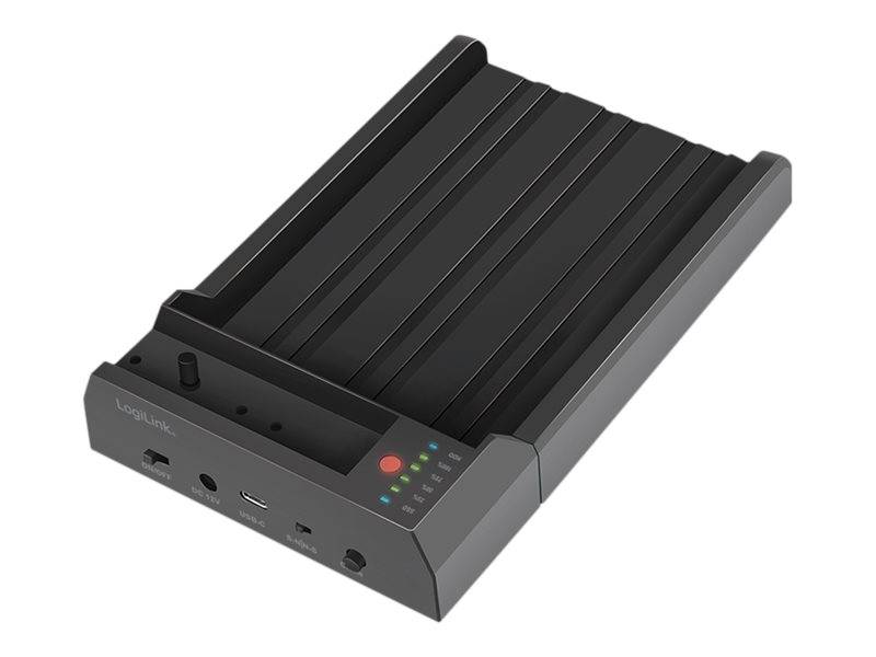 LogiLink Quickport - HDD / SSD Dockingstation Schächte: 2 - 2,5" / 3,5" gemeinsam genutzt, M.2 (6,4 cm/8,9 cm-0