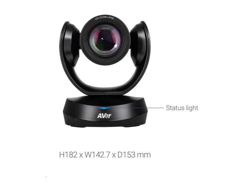 AVer CAM520 Pro3 8 MP Nero 1920 x 1080 Pixel 60 fps (CAM520PRO 3PTZ USB Conference - Camera, 12x optical, 36X - total, F-1